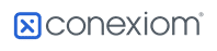 Conexiom company logo with blue square icon and gray text