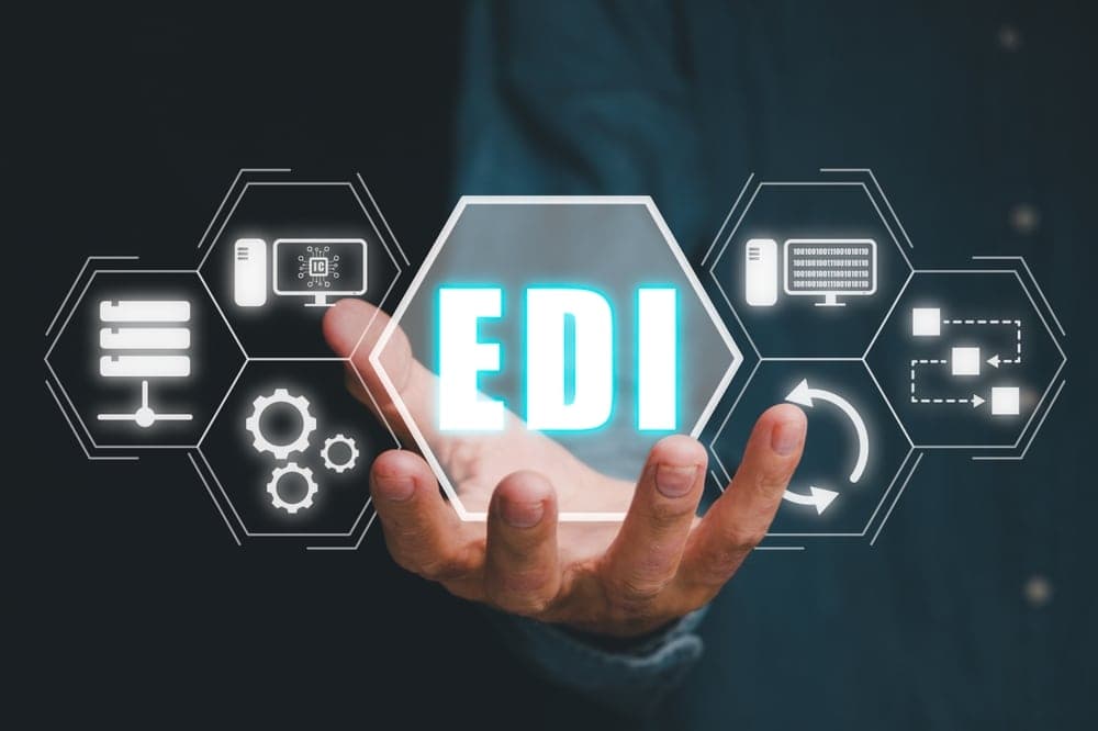 Business team collaborating on EDI integration