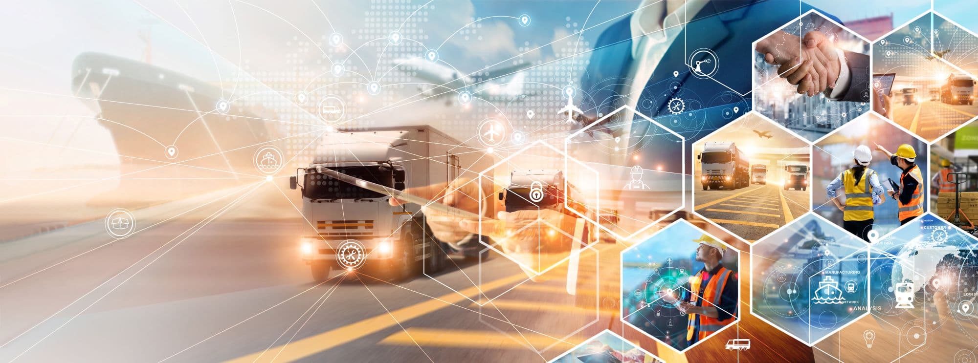 Global logistics and supply chain network visualization