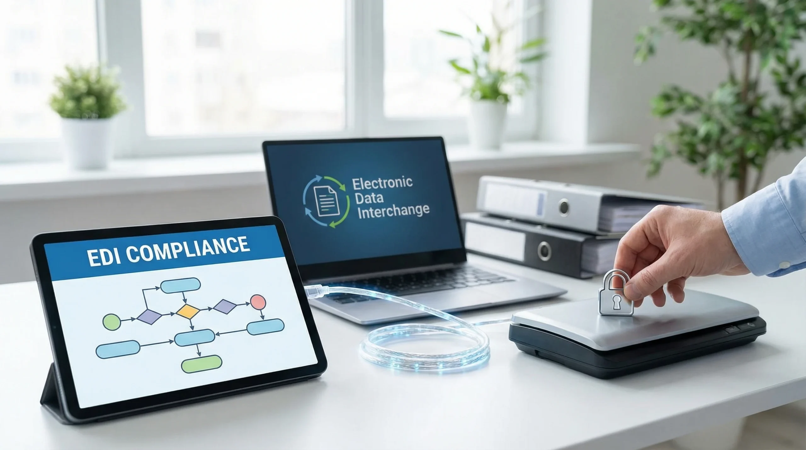 illustration representing edi compliance